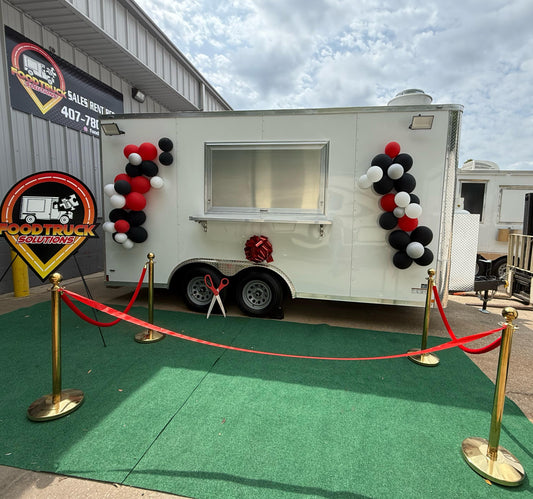 8.5X16FT WHITE TRAILER